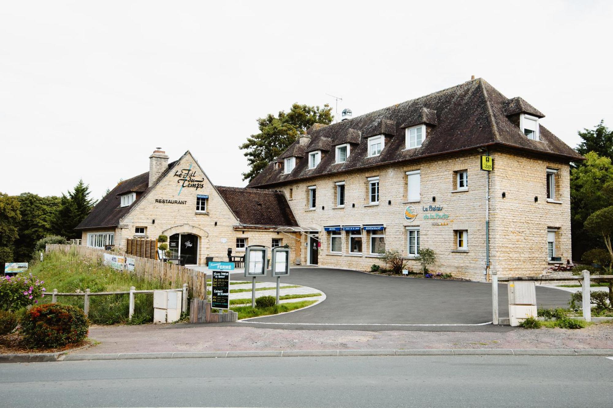 Thury-Harcourt-le-Hom Logis Hotel Le Relais De La Poste Restaurant Le Fil Du Temps מראה חיצוני תמונה